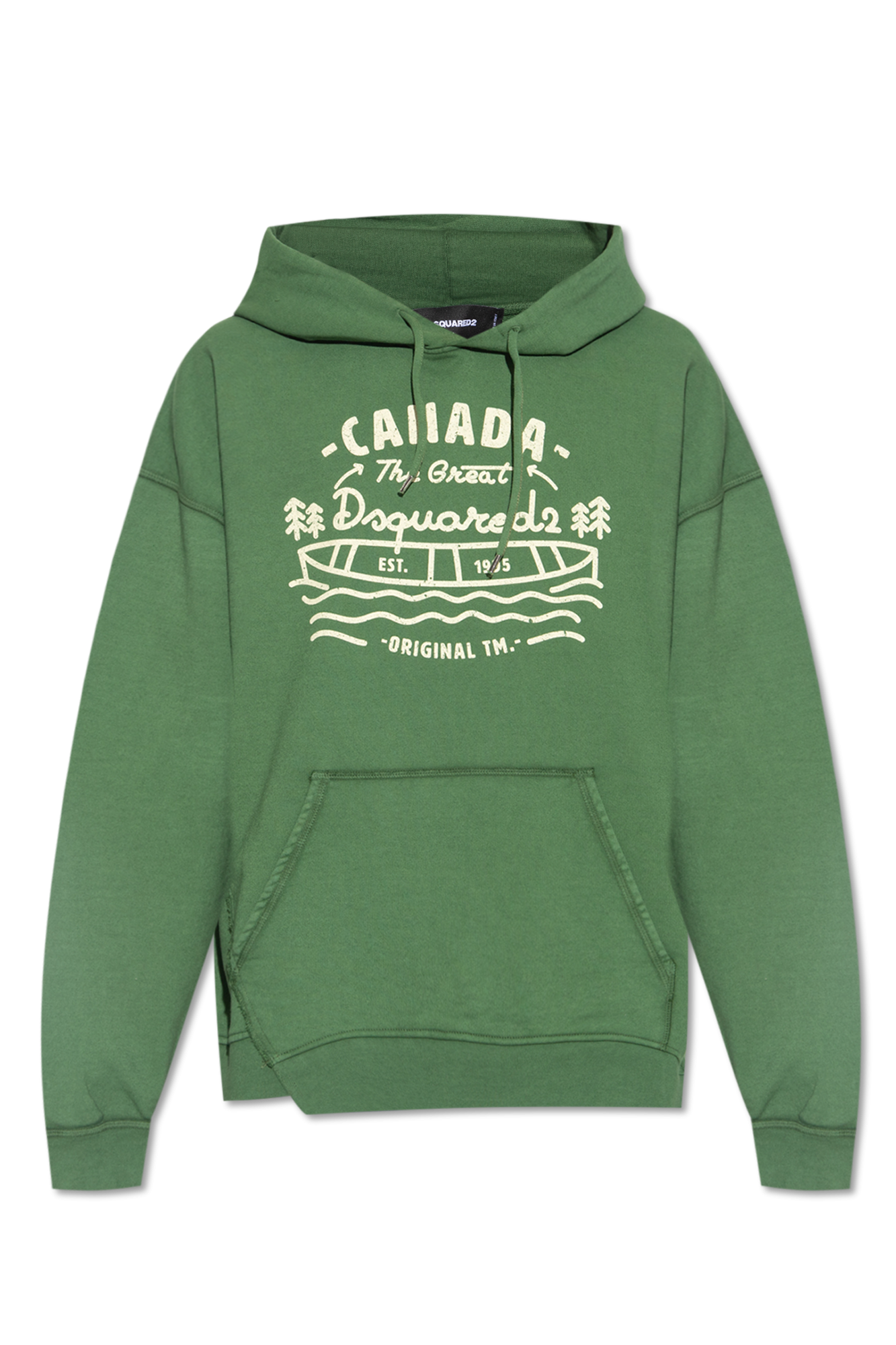 Men s Clothing Dsquared2 Printed hoodie Biname fmedShops Acne Studios Kids face patch cotton sweatshirt